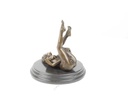 [LA-46302] Bronzeskulptur Bronzefigur Erotik Frau Art-Deco-Stil Bild 13