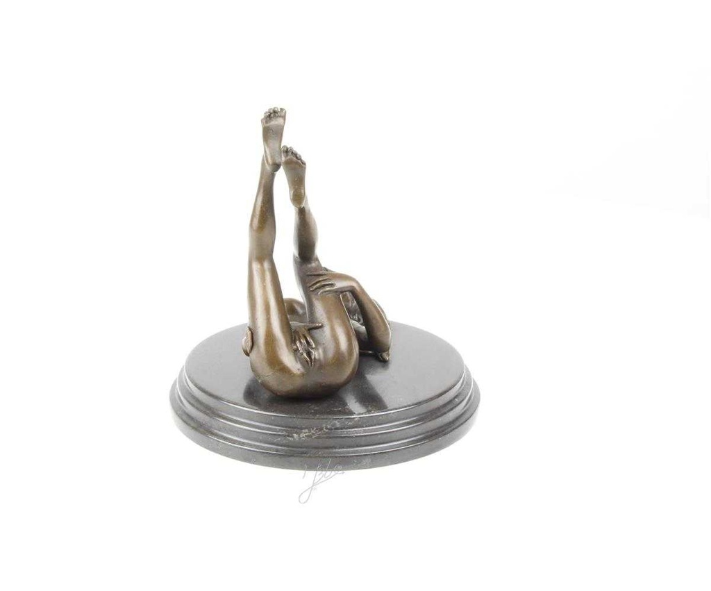 [LA-46302] Bronzeskulptur Bronzefigur Erotik Frau Art-Deco-Stil Bild 15