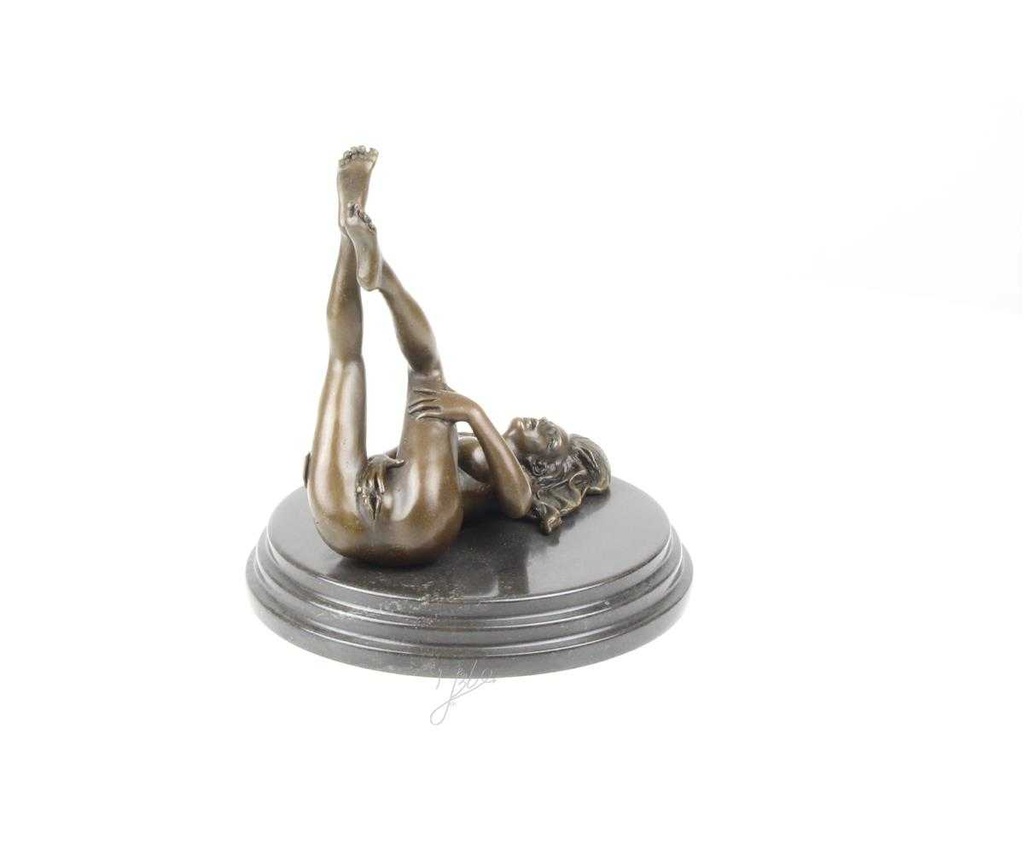 [LA-46302] Bronzeskulptur Bronzefigur Erotik Frau Art-Deco-Stil Bild 16