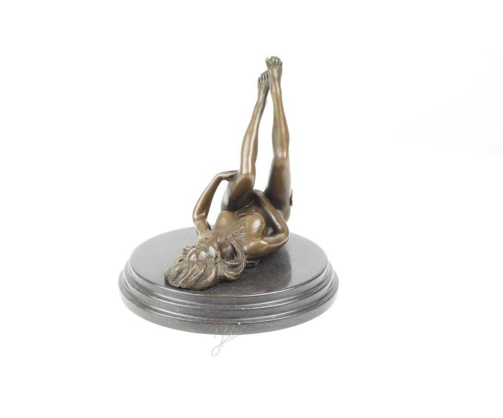 [LA-46302] Bronzeskulptur Bronzefigur Erotik Frau Art-Deco-Stil Bild 19