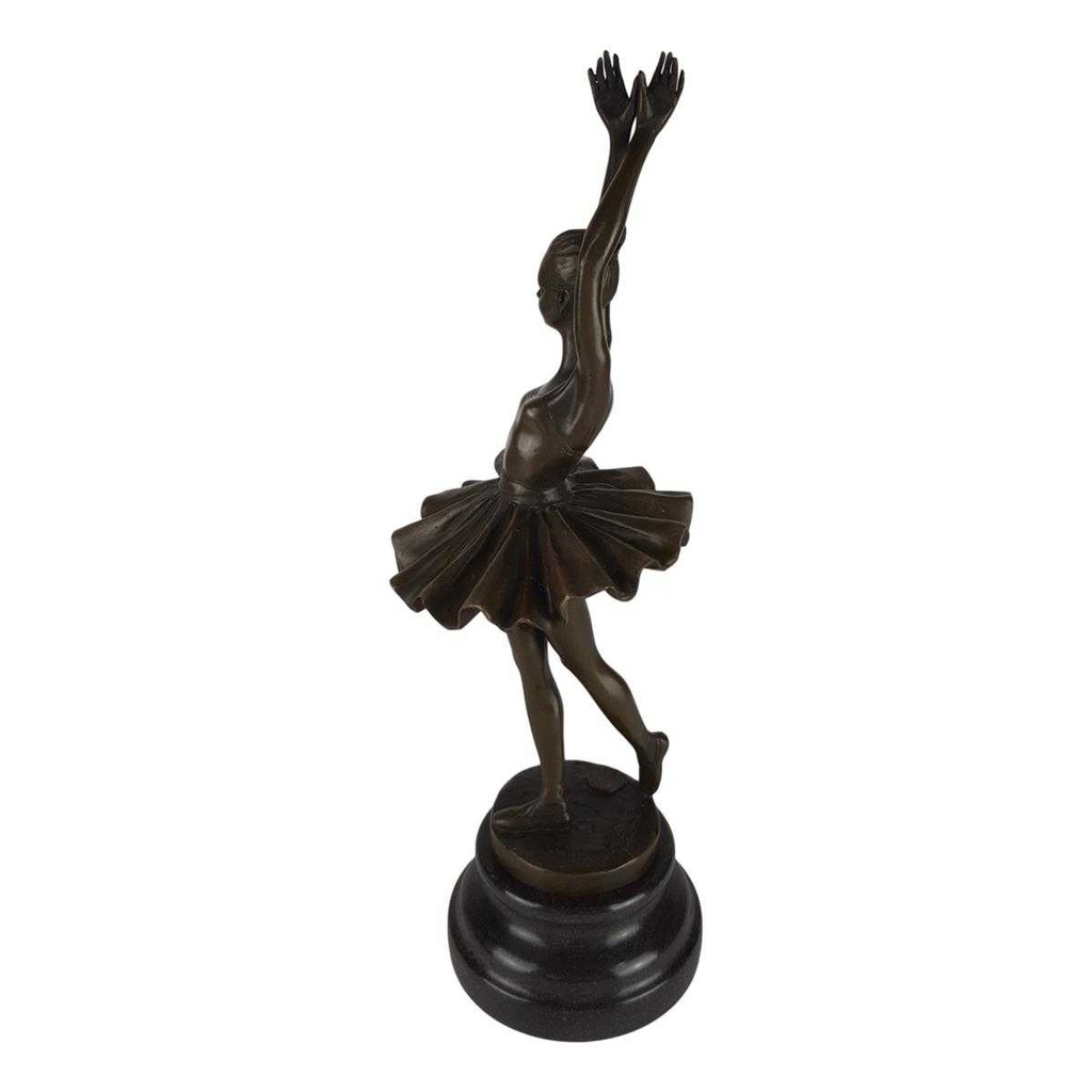 [LA-46303] Bronzeskulptur Bronzefigur Ballerina Balletttänzerin Bild 2