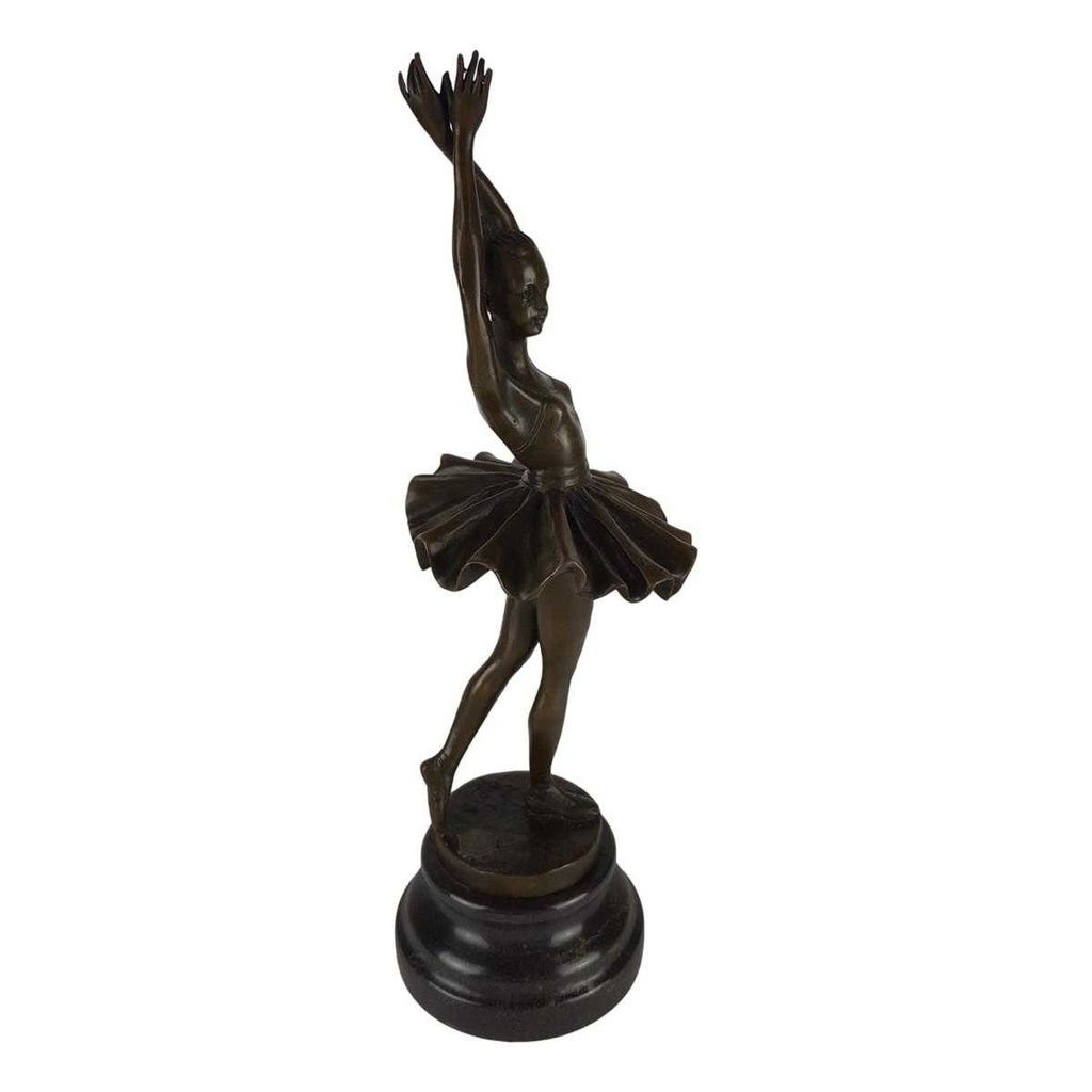 [LA-46303] Bronzeskulptur Bronzefigur Ballerina Balletttänzerin Bild 4