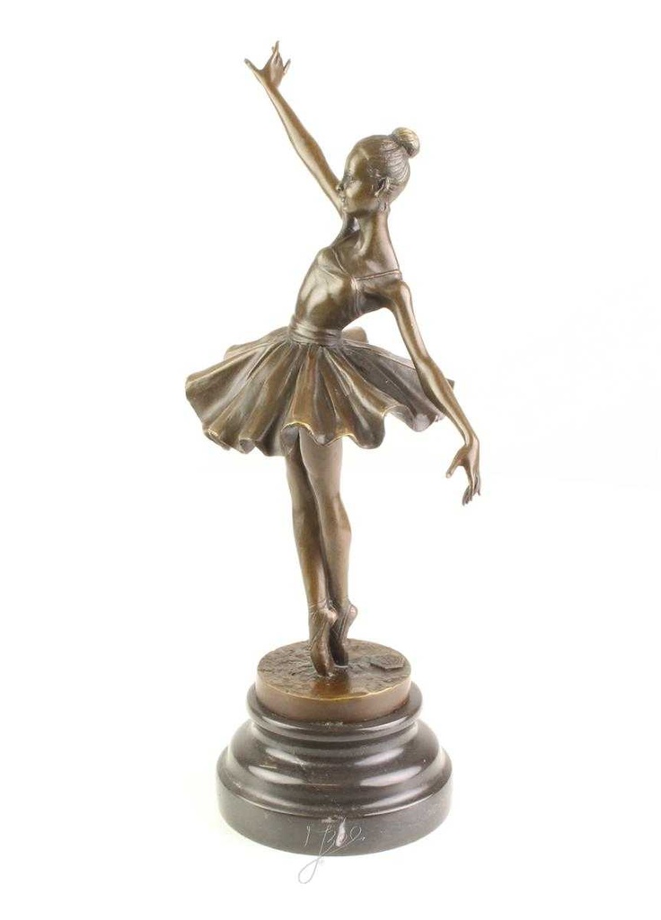 [LA-46304] Bronzeskulptur Bronzefigur Frau Tänzerin Ballerina Balletttänzerin Bild 4