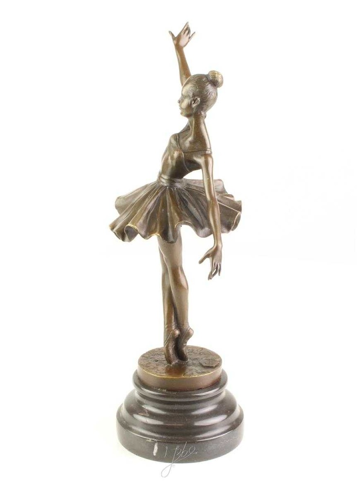 [LA-46304] Bronzeskulptur Bronzefigur Frau Tänzerin Ballerina Balletttänzerin Bild 5