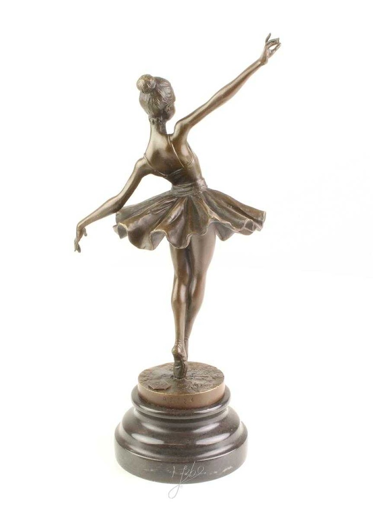 [LA-46304] Bronzeskulptur Bronzefigur Frau Tänzerin Ballerina Balletttänzerin Bild 10