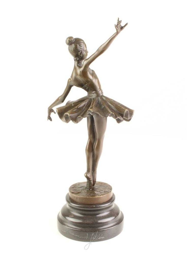 [LA-46304] Bronzeskulptur Bronzefigur Frau Tänzerin Ballerina Balletttänzerin Bild 11