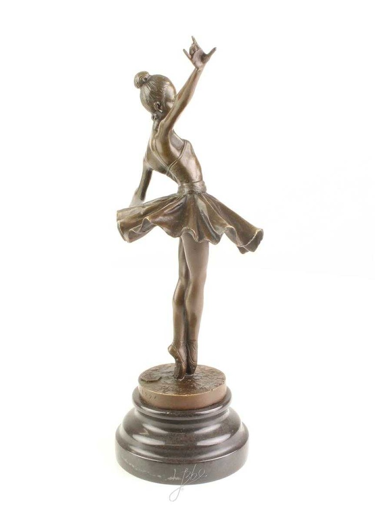[LA-46304] Bronzeskulptur Bronzefigur Frau Tänzerin Ballerina Balletttänzerin Bild 12