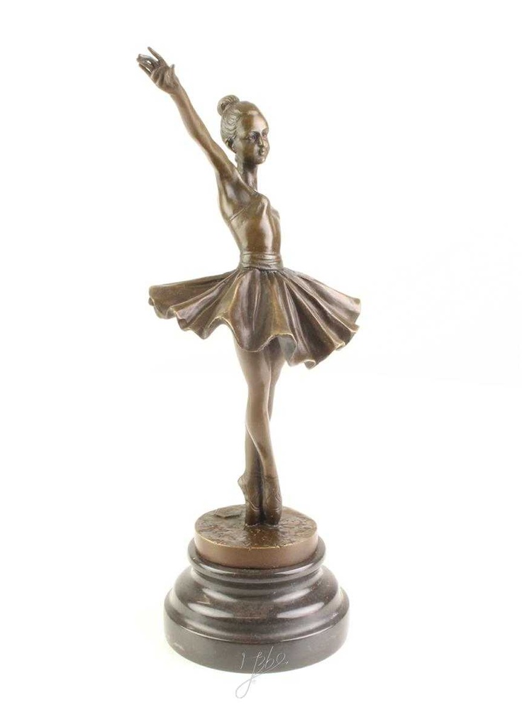 [LA-46304] Bronzeskulptur Bronzefigur Frau Tänzerin Ballerina Balletttänzerin Bild 14