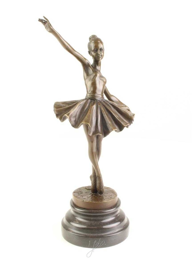 [LA-46304] Bronzeskulptur Bronzefigur Frau Tänzerin Ballerina Balletttänzerin Bild 15