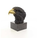 [LA-46311] Bronzeskulptur Bronzefigur groß Vogel Adlerkopf Art-Deco-Stil Bild 3