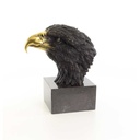 [LA-46311] Bronzeskulptur Bronzefigur groß Vogel Adlerkopf Art-Deco-Stil Bild 4