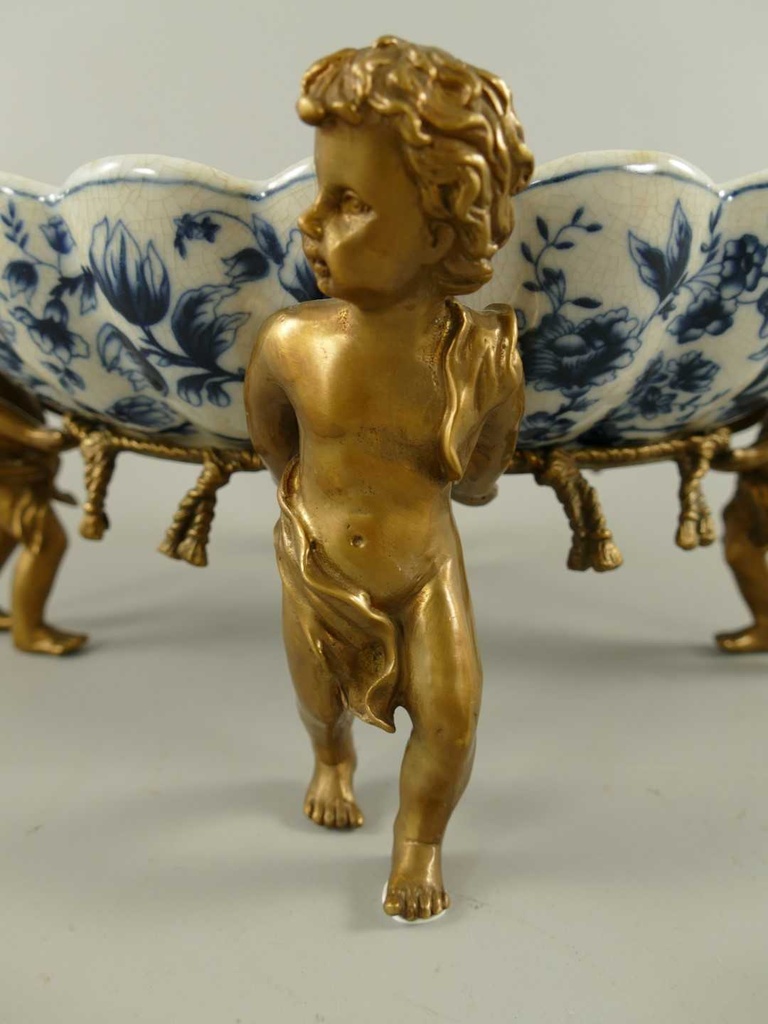 [LA-46377] Schale Porzellan/Messing 4 Engel Bild 5