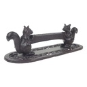 [LA-46403] Schuhkratzer Stiefelkratzer Schuhschaber Gusseisen Eichhörnchen Braun rustikal Bild 2