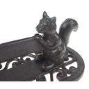 [LA-46403] Schuhkratzer Stiefelkratzer Schuhschaber Gusseisen Eichhörnchen Braun rustikal Bild 6