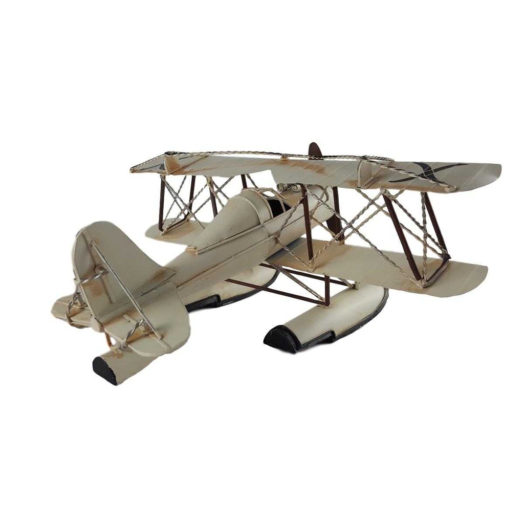 [LA-46406] Blechmodell Blechflugzeug Modellflugzeug Metall Blech Wasserflugzeug Bild 3