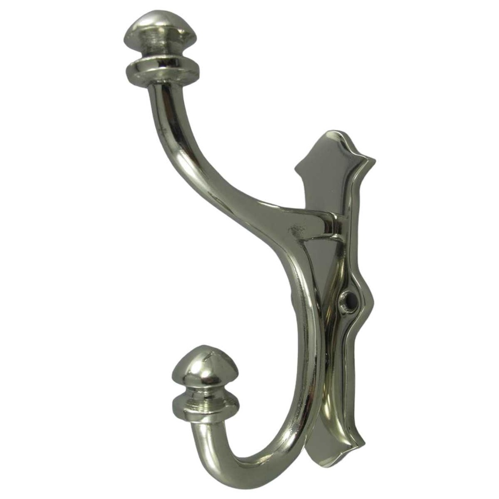 [LA-46424] Garderobenhaken Kleiderhaken Wandhaken Mantelhaken Aluminium vernickelt #46424 Bild 2
