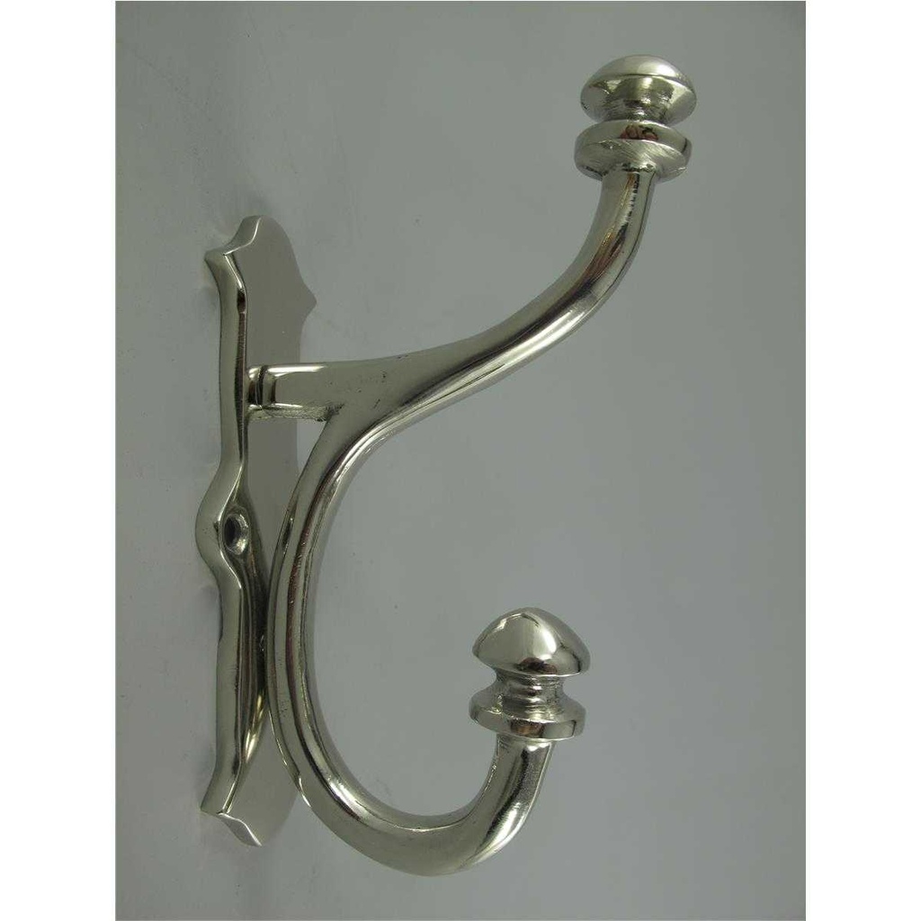 [LA-46424] Garderobenhaken Kleiderhaken Wandhaken Mantelhaken Aluminium vernickelt #46424 Bild 3