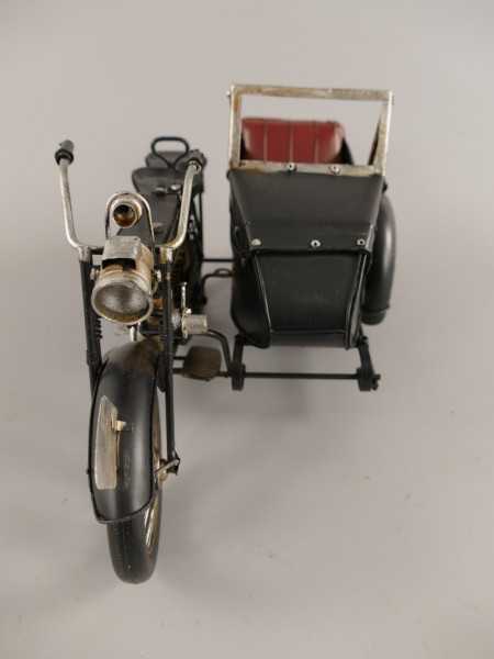 [LA-46452] Blechmodell Blechmotorrad Modellmotorrad Motorrad mit Beiwagen Bild 4