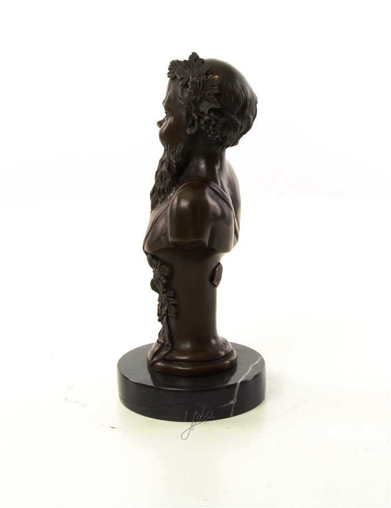 [LA-46479] Bronzeskulptur Bronzefigur Büste Bronze Bacchus Bild 6