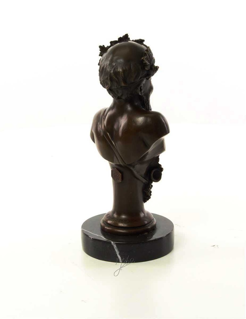 [LA-46479] Bronzeskulptur Bronzefigur Büste Bronze Bacchus Bild 11