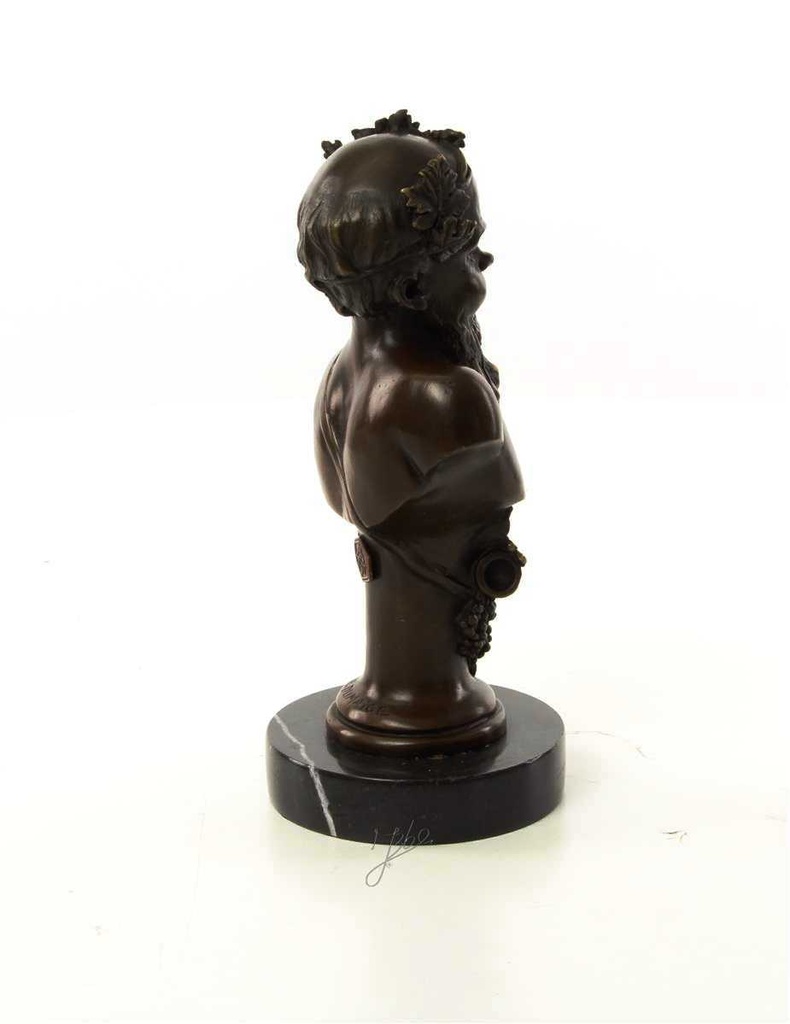 [LA-46479] Bronzeskulptur Bronzefigur Büste Bronze Bacchus Bild 12