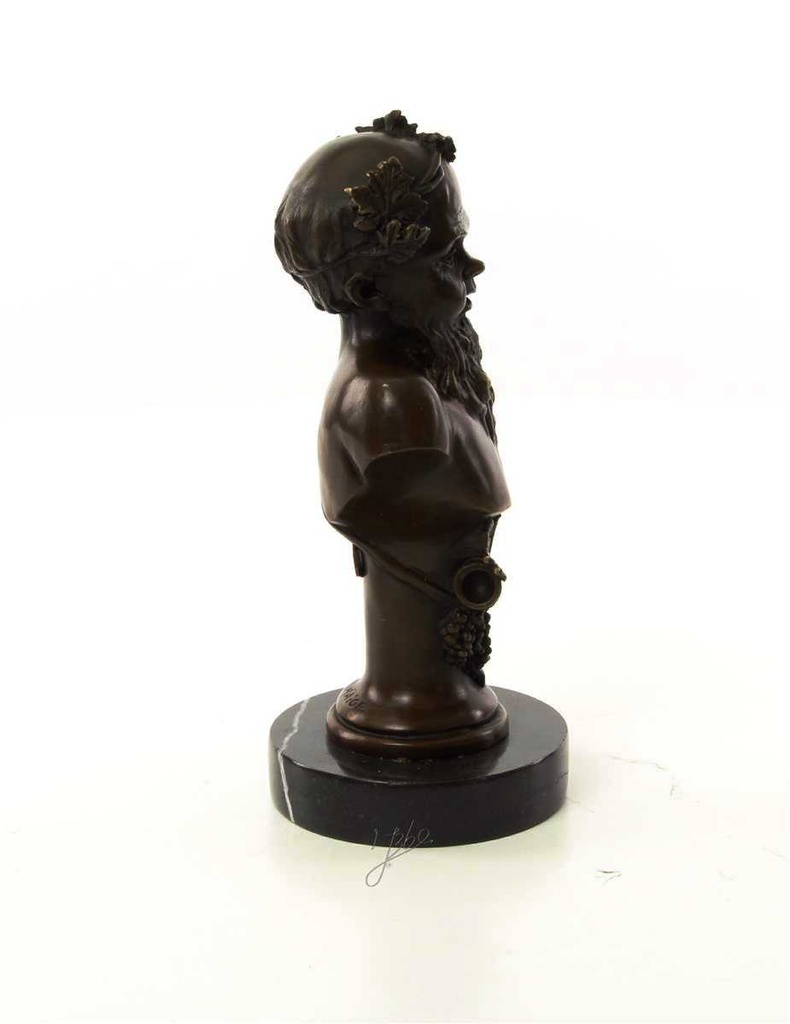 [LA-46479] Bronzeskulptur Bronzefigur Büste Bronze Bacchus Bild 13