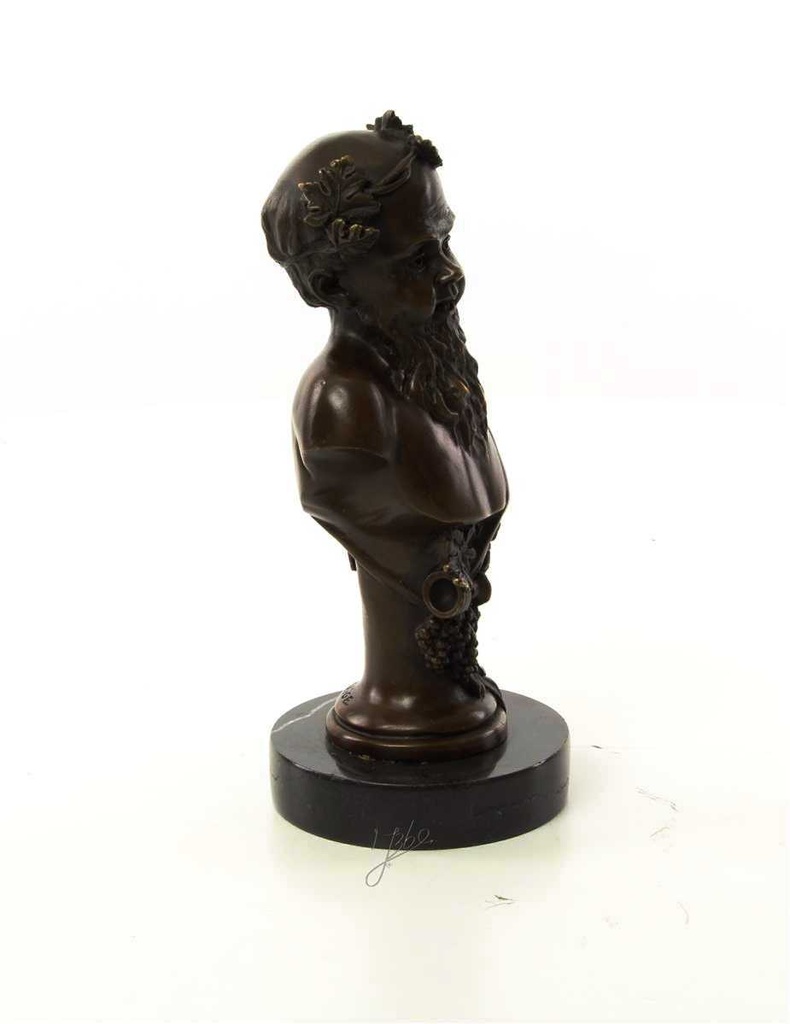 [LA-46479] Bronzeskulptur Bronzefigur Büste Bronze Bacchus Bild 14