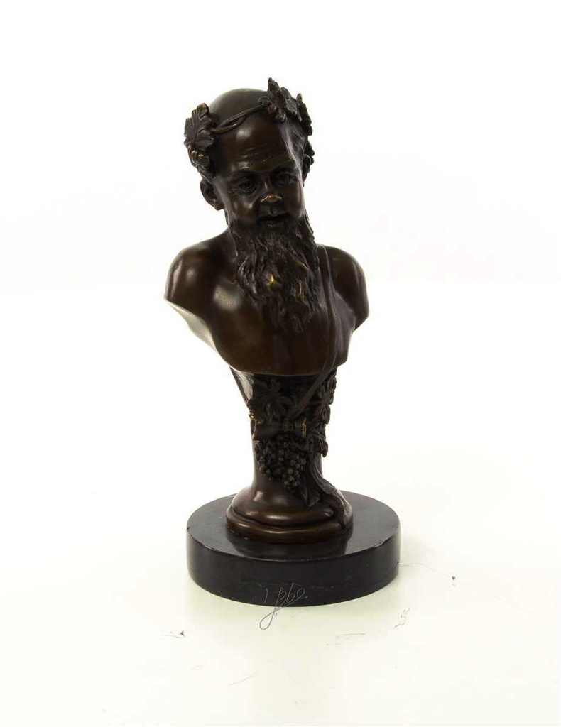 [LA-46479] Bronzeskulptur Bronzefigur Büste Bronze Bacchus Bild 16