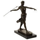 [LA-46481] Bronzeskulptur Bronzefigur Frau Amazonen Kriegerin mit Speer Bild 2