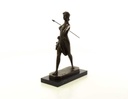 [LA-46481] Bronzeskulptur Bronzefigur Frau Amazonen Kriegerin mit Speer Bild 5