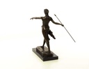 [LA-46481] Bronzeskulptur Bronzefigur Frau Amazonen Kriegerin mit Speer Bild 10