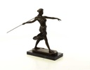 [LA-46481] Bronzeskulptur Bronzefigur Frau Amazonen Kriegerin mit Speer Bild 16