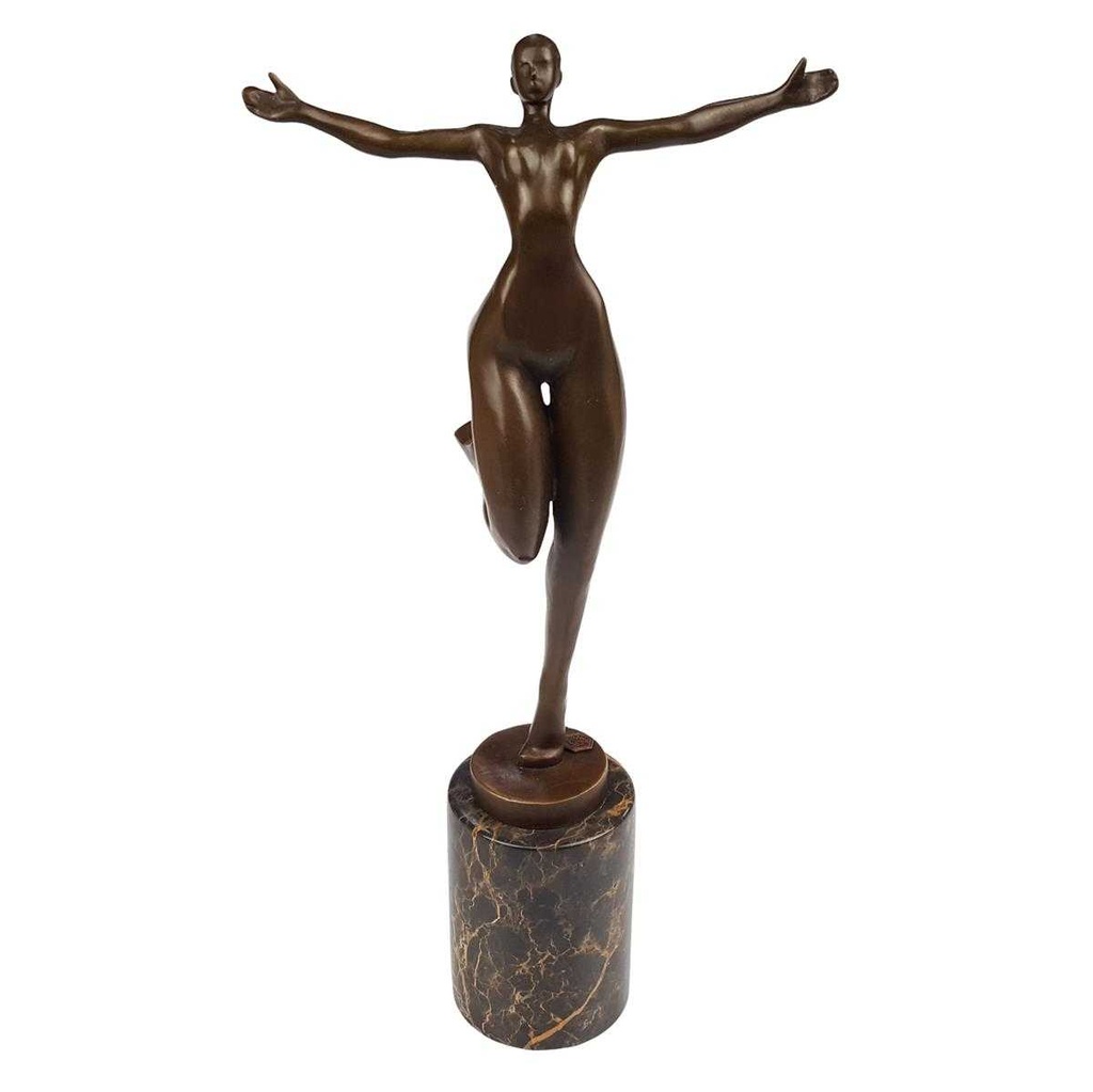 [LA-46482] Bronzeskulptur Bronzefigur Frau Modern Abstrakt-Stil #46482 Bild 2