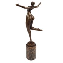 [LA-46482] Bronzeskulptur Bronzefigur Frau Modern Abstrakt-Stil #46482 Bild 4