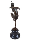 [LA-46490] Bronzeskulptur Bronzefigur Frau Tänzerin Con Brio Antik-Stil Bild 2