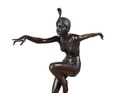 [LA-46490] Bronzeskulptur Bronzefigur Frau Tänzerin Con Brio Antik-Stil Bild 7