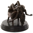 [LA-46517] Bronzeskulptur Bronzefigur Erotik Frau Liegend Im Sessel Art-Deco-Stil Bild 2