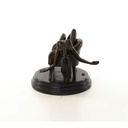 [LA-46517] Bronzeskulptur Bronzefigur Erotik Frau Liegend Im Sessel Art-Deco-Stil Bild 3