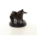 [LA-46517] Bronzeskulptur Bronzefigur Erotik Frau Liegend Im Sessel Art-Deco-Stil Bild 5