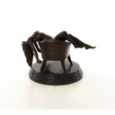 [LA-46517] Bronzeskulptur Bronzefigur Erotik Frau Liegend Im Sessel Art-Deco-Stil Bild 7