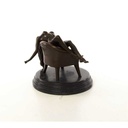 [LA-46517] Bronzeskulptur Bronzefigur Erotik Frau Liegend Im Sessel Art-Deco-Stil Bild 9