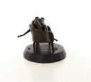 [LA-46517] Bronzeskulptur Bronzefigur Erotik Frau Liegend Im Sessel Art-Deco-Stil Bild 10