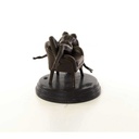 [LA-46517] Bronzeskulptur Bronzefigur Erotik Frau Liegend Im Sessel Art-Deco-Stil Bild 11