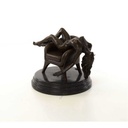 [LA-46517] Bronzeskulptur Bronzefigur Erotik Frau Liegend Im Sessel Art-Deco-Stil Bild 16