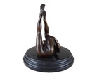 [LA-46518] Bronzeskulptur Bronzefigur Erotik Frau Liegend Auf Dem Boden Art-Deco-Stil #46518 Bild 7