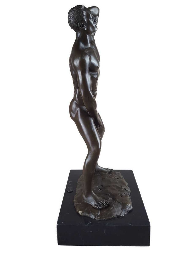 [LA-46520] Bronzeskulptur Bronzefigur Erotik Mann Nackt Akt Bild 3