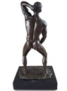 [LA-46520] Bronzeskulptur Bronzefigur Erotik Mann Nackt Akt Bild 5