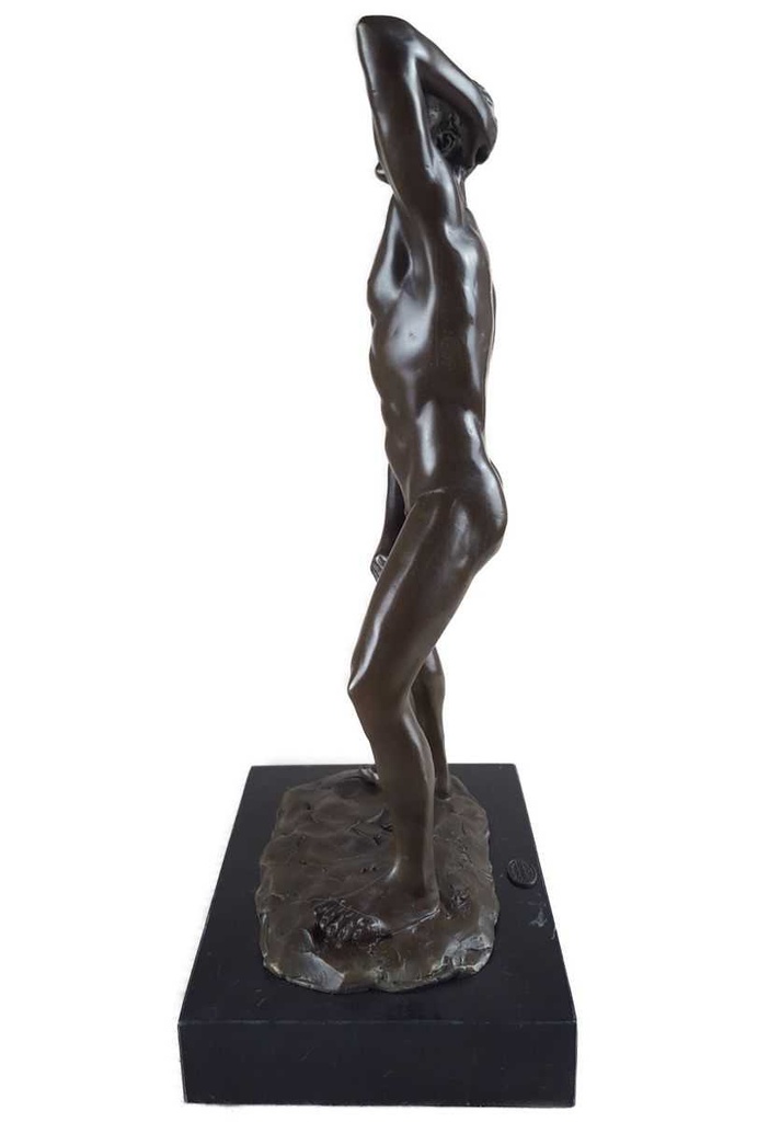 [LA-46520] Bronzeskulptur Bronzefigur Erotik Mann Nackt Akt Bild 7