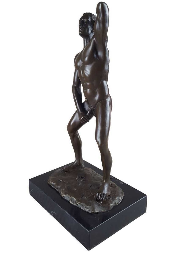 [LA-46520] Bronzeskulptur Bronzefigur Erotik Mann Nackt Akt Bild 8
