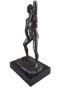 [LA-46520] Bronzeskulptur Bronzefigur Erotik Mann Nackt Akt Bild 8